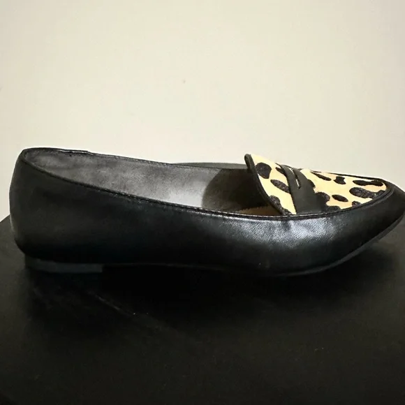 Me Too Black/Leopard Loafer - Picture 2 of 5